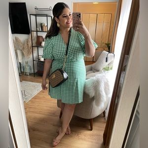 Gingham Old Navy Wrap Dress in XL. WORN TWICE